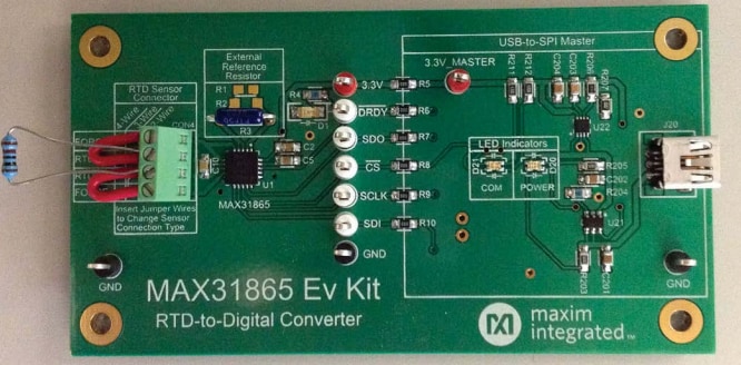 Analog Devices / Maxim Integrated MAX31865 Evaluation Kit